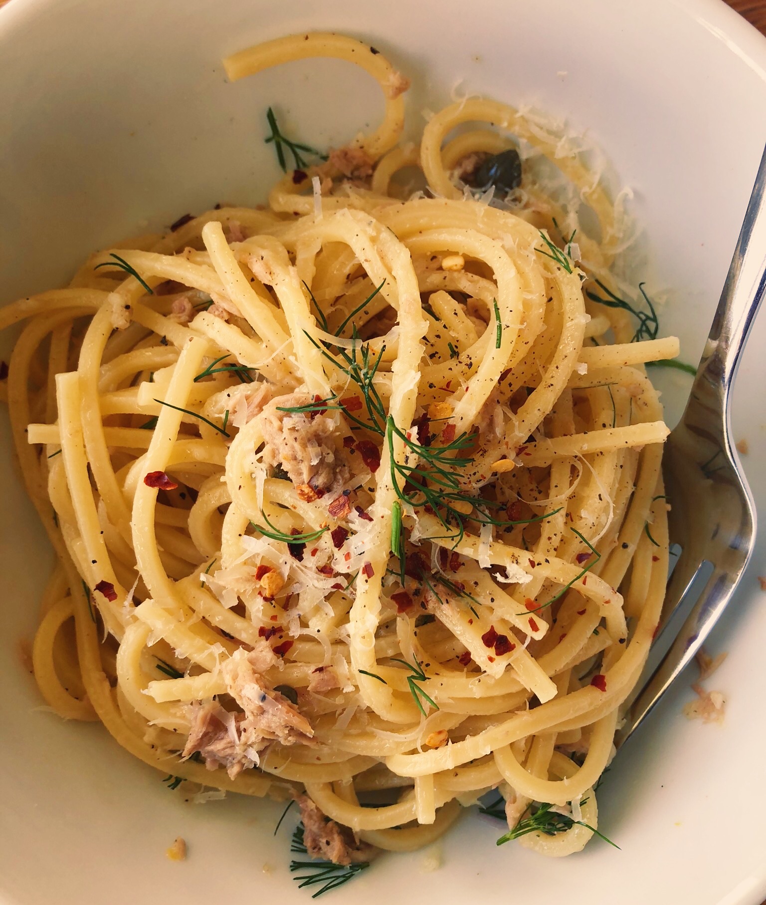Lemon Tuna & Dill Pantry Pasta - Only New Leftovers